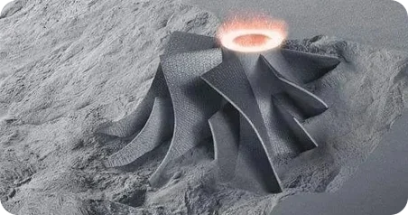 SLM titanium 3D printed complex internal channel component